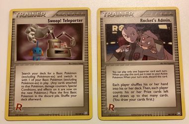 2004 Rocket’s Admin & Swoop! Teleporter Pokémon Team Rocket Returns