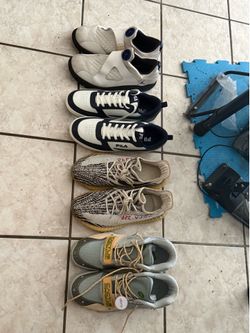 Shoe lot ,Travis Scott ,Yeezy ,Jordan ,Fila size 12