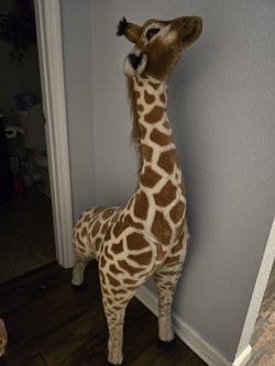 Freestanding Stuffed Giraffe