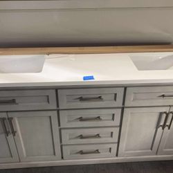 72in Double Bathroom Vanity With Top