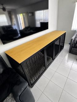 Double Dog Crate Furniture Media Console
