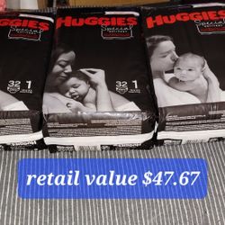 Huggies Special Lot Of 3 (Size 1,1,2)