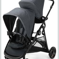 Graco Ready2Grow 2.0 Double Stroller – Gray New But Damaged Box