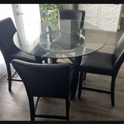 🌟48 Inch Round High Top Table & Bar Stools