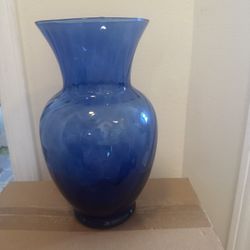 Blue Glass Vase