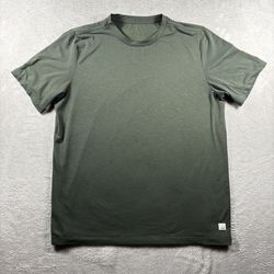 Vuori Shirt Men’s Large Green Lightweight T Shirt Gym Workrite Active #4A