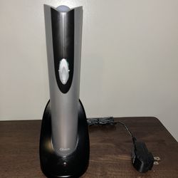 Cordless Rechargeable Electric Wine Opener w/Foil Cutters