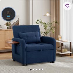 Blue Sleeper Sofa 