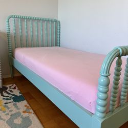 Crate & Barrel Jenny Lind Twin Bed & Trundle
