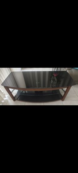 TV  Stand - Two Tiered Glass Top