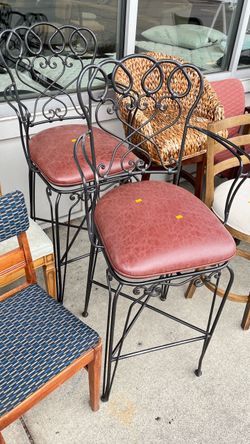 (In store) Wrought Iron Bar Stools