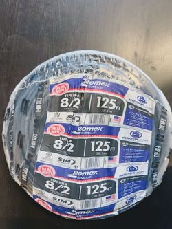 romex 8/2 125ft 200$