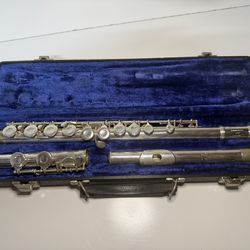 Gemeinhardt 2SP Student Flute Silver Plated Made USA Elkhart w/ Case