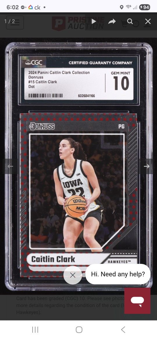Caitlin Clark Rookie Card