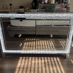 Mirrored LED Light Dresser – Glam Style – $200 OBO