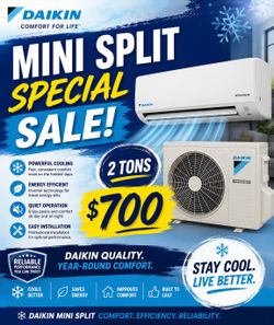 Mini split cooling
