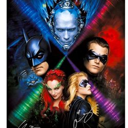 Uma Thurman, Alicia Silverstone Autographed 1997 Batman & Robin 16x20 Photo