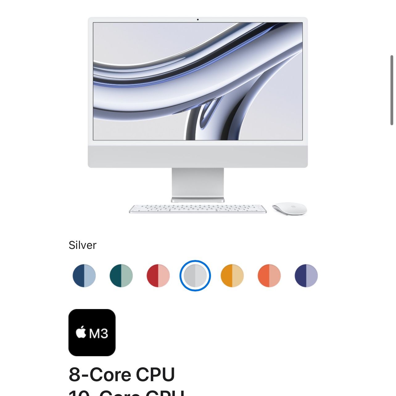 Apple iMac 24” silver