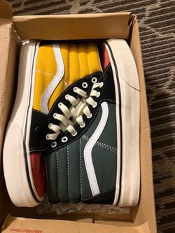 Vans Sk8-Hi Multicolor Green / Yellow / Black — Men’s Size 8 / Women’s Size 9.5 — $50
