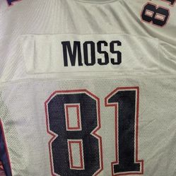 Randy Moss Patriots Away Jersey XXL