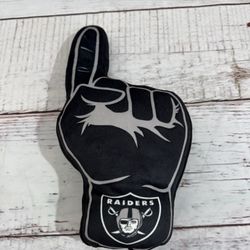 Las Vegas raiders NFL football Team Sports  game Hand  stuff puff logo 