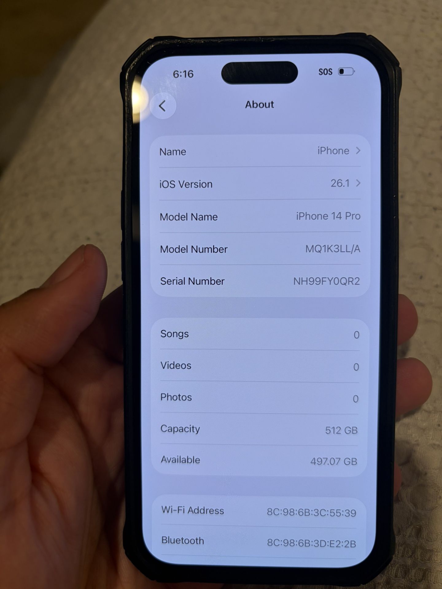 Black IPhone 14 Pro 512gb (AT&T)