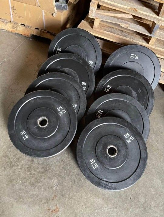Olympic Bumper Weight Plate Pairs or Set, New in Box