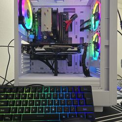 Gaming pc ryzen 5 1600, rx 580, 16 gb ram, nvme, hdd, wifi, keyboard and mouse 