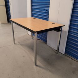 Solid Table Metal Base /Desk/Break Room Table 
