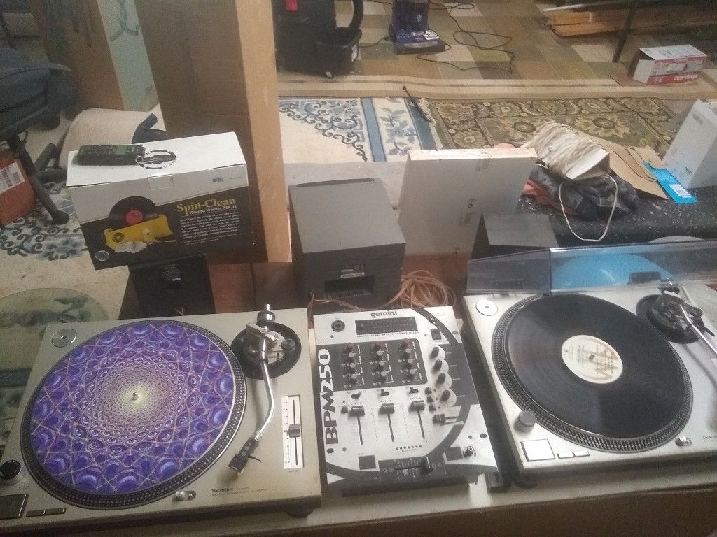 Pair of Technics SL1200 MK2s