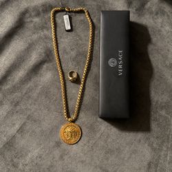 Versace Chain and Ring 