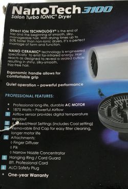 Nano Tech 3000 by hot tools hair dryer!