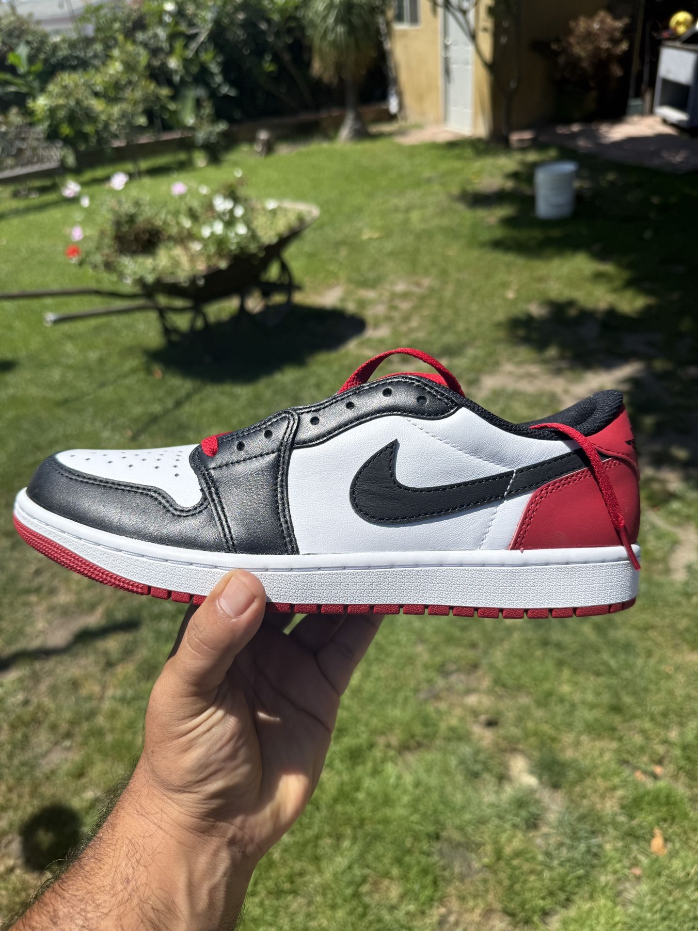 Air Jordan 1 Low OG Black Toe Men Size 10.5 Brand New