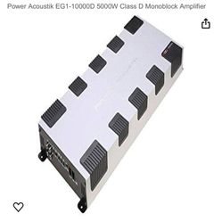 Power Acoustik EG1-10000D 5000W Class D Monoblock Amplifier