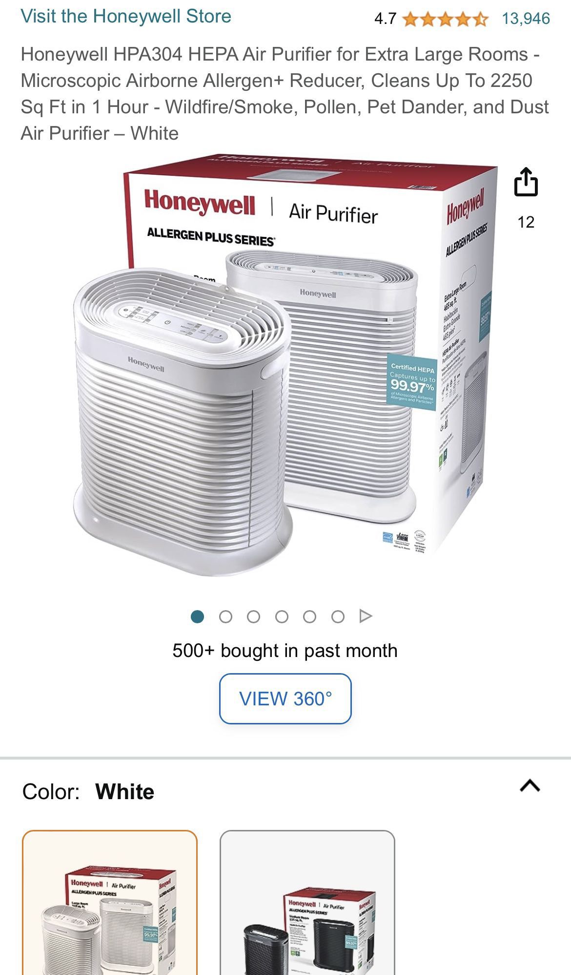Honeywell Allergen plus Air Purifier
