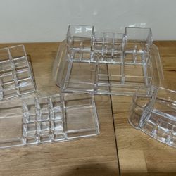 Clear Acrylic Organizers - Set of 4