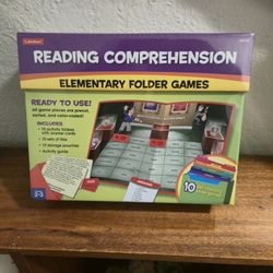 LAKESHORE Reading Comprehension Elementary Folder Games Library Grades 2-3 SEALED