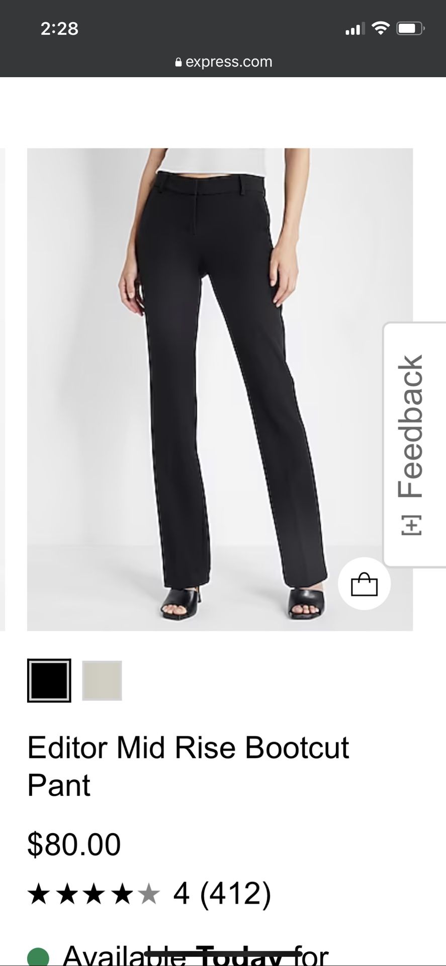 Express Editor Pants Size 6R- 4 Pair