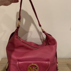 Michael Kors Leather Hobo Bag