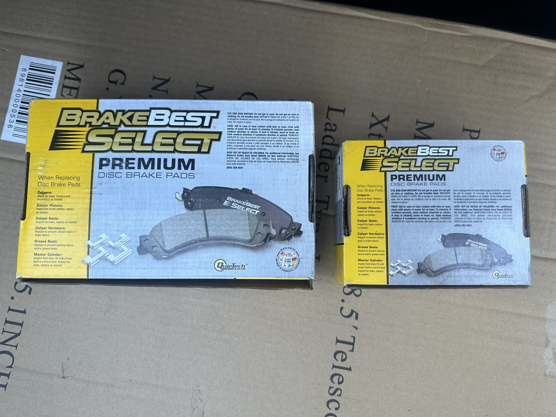 Brake Best Select Front And Back Break Pads SC888 SC905
