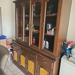 Real Wood China Hutch Hawaiian