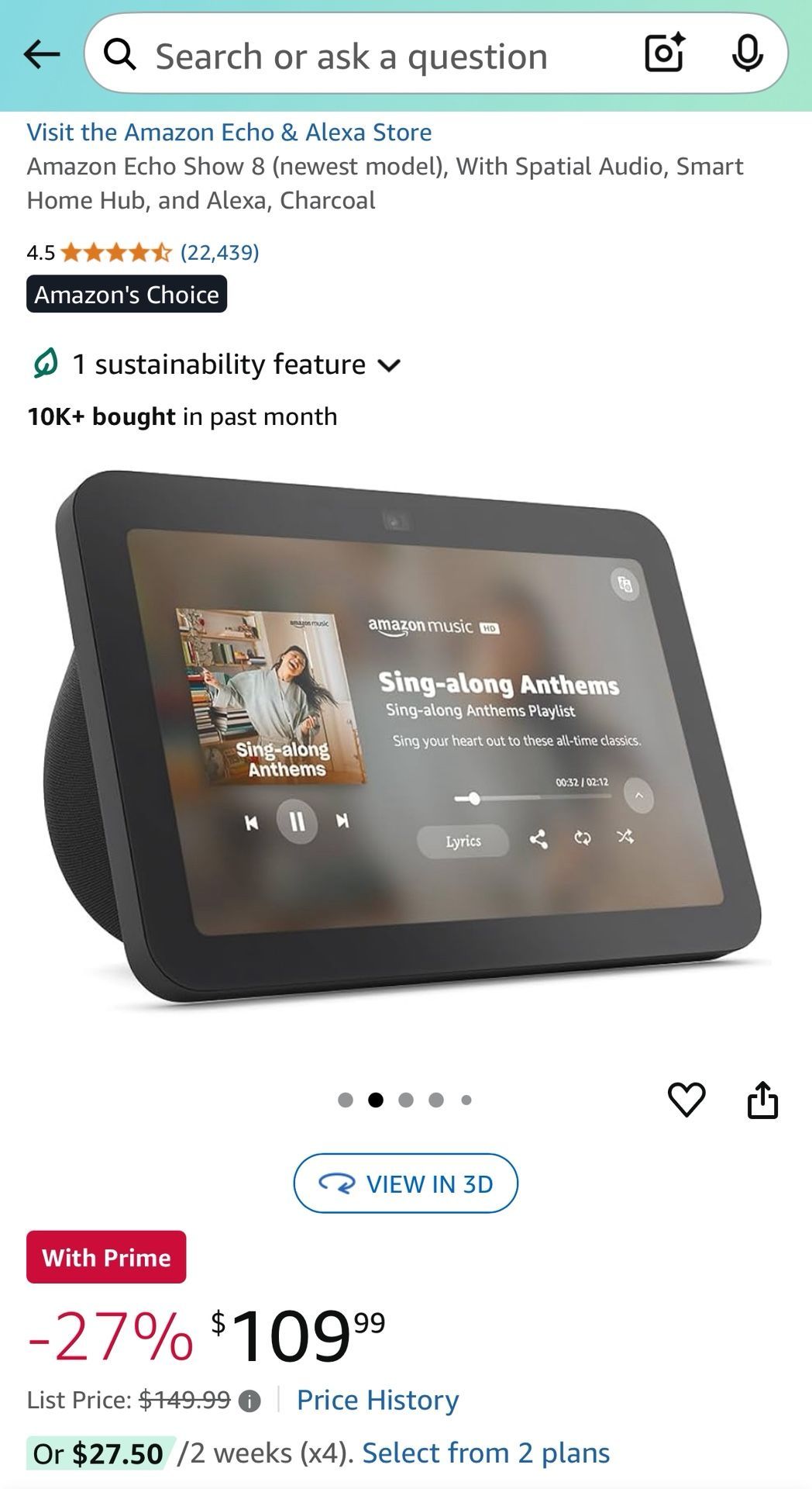 Alexa ECHO 8
