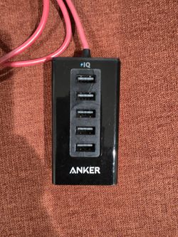 Anker 50W 5-Port USB Car Charger, 3 feet, PowerDrive 5