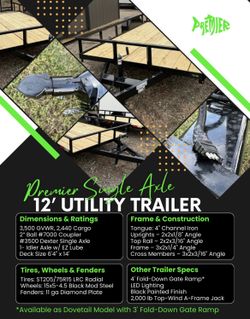 6x12 Utility Trailer