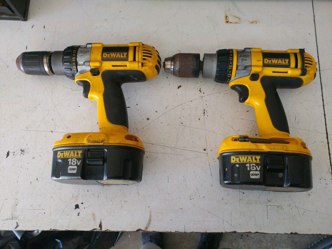 Dewalt ,18v xrp hammer drill and drill 25 for both