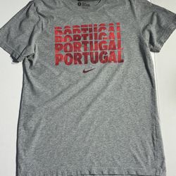Like New Unique Nike Dri Fit Portugal Grey Large Slim Fit T-shirt