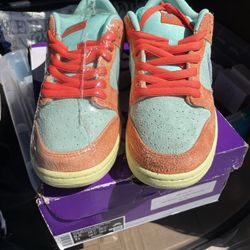 NIKE SB DUNK LOW PRO PRM Orange Emerald Rise
