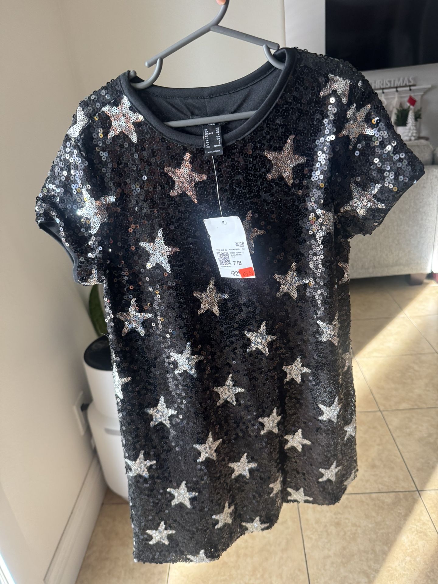 Girls New Sequins Dress Size 7/8