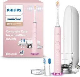 Philips Sonicare DiamondClean Smart 9500 Electric Toothbrush, Sonic Toothbrush with App, Pressure Sensor, Brush Head Detection, 5 Brushing Modes and 3