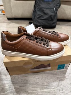 Steve Madden Brown Leather Sneakers Size 12